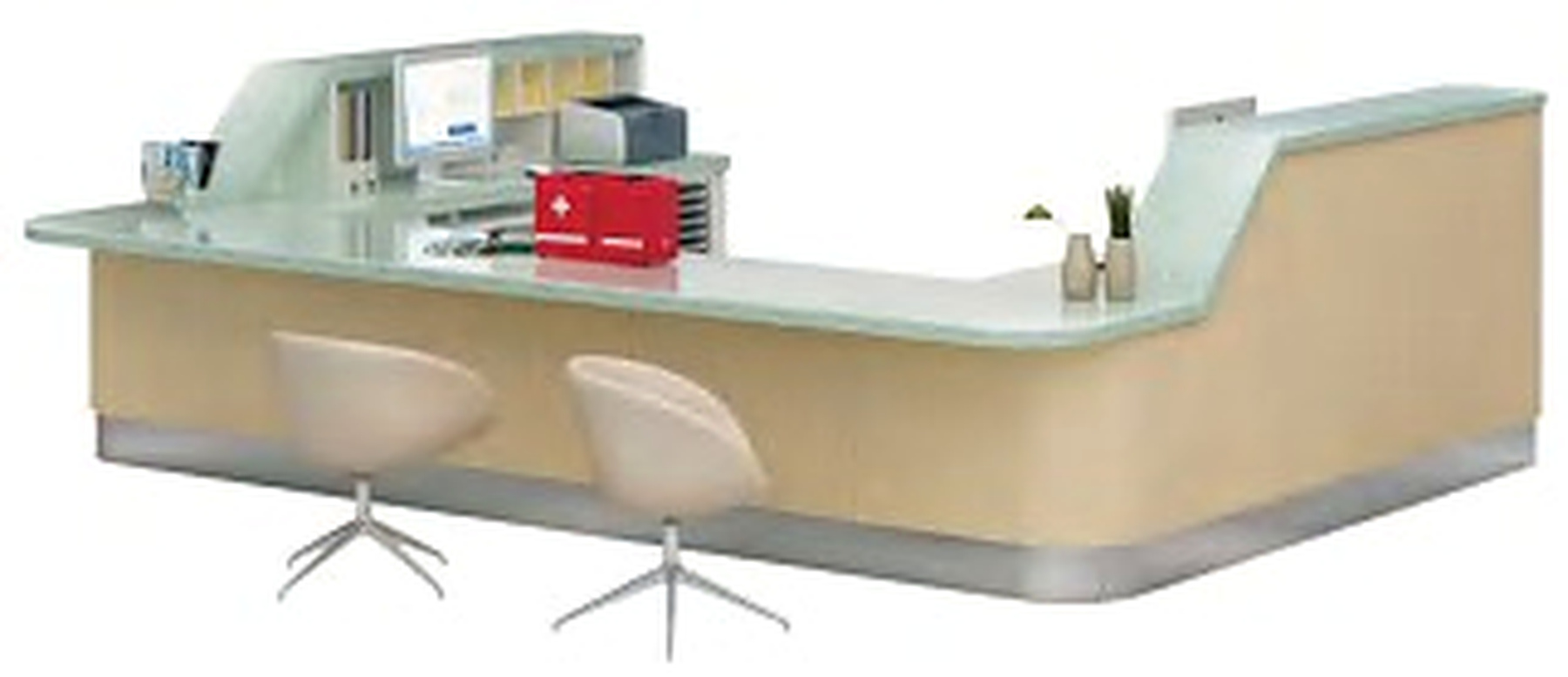 护士站前台柜组合（弧形）