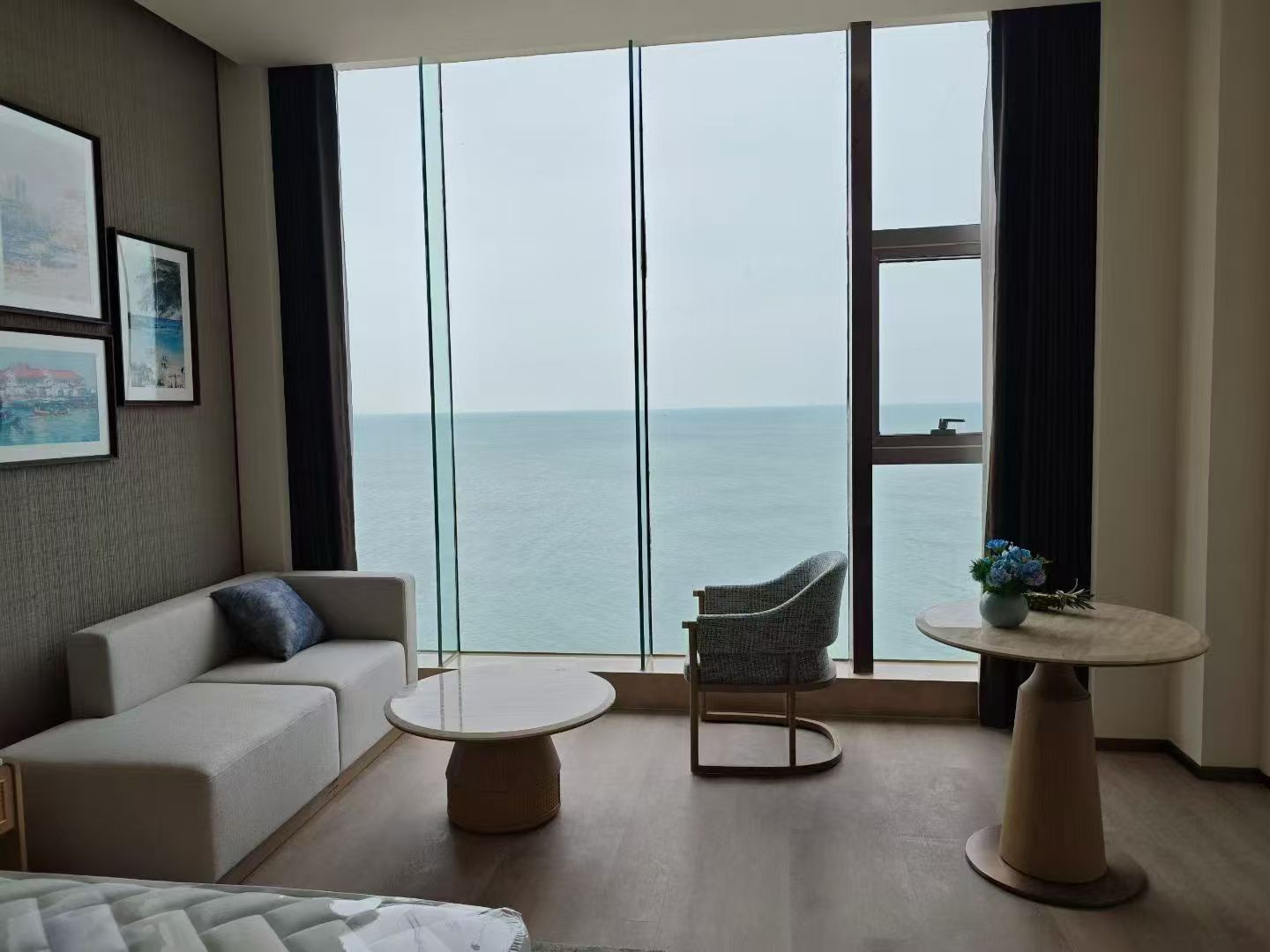 酒店空间效果图-海景套房