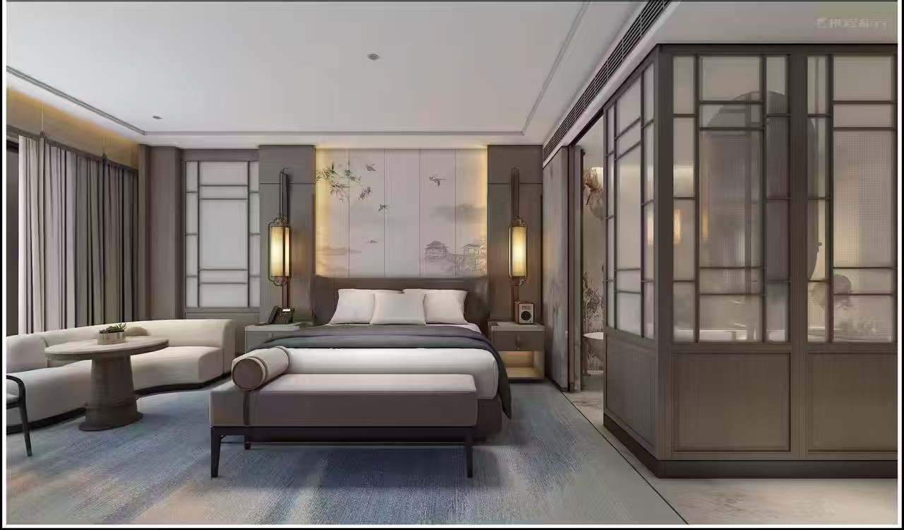 酒店空间效果图-客房与亲子空间