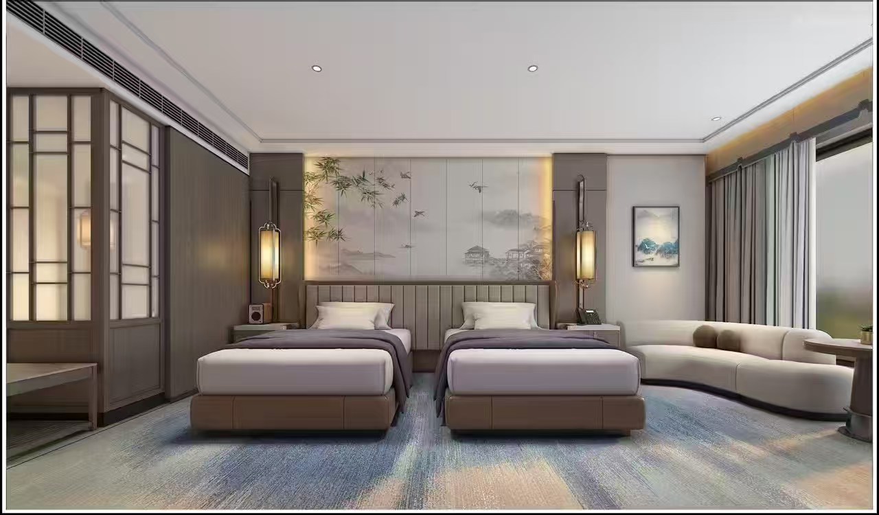 酒店空间效果图-客房与亲子空间