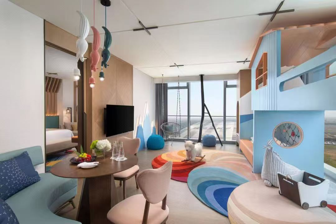 酒店空间效果图-客房与亲子空间