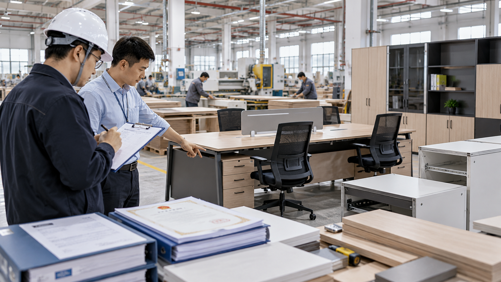 采购工程家具，怎么核验广州林宇家具实业有限公司的资质与工厂？